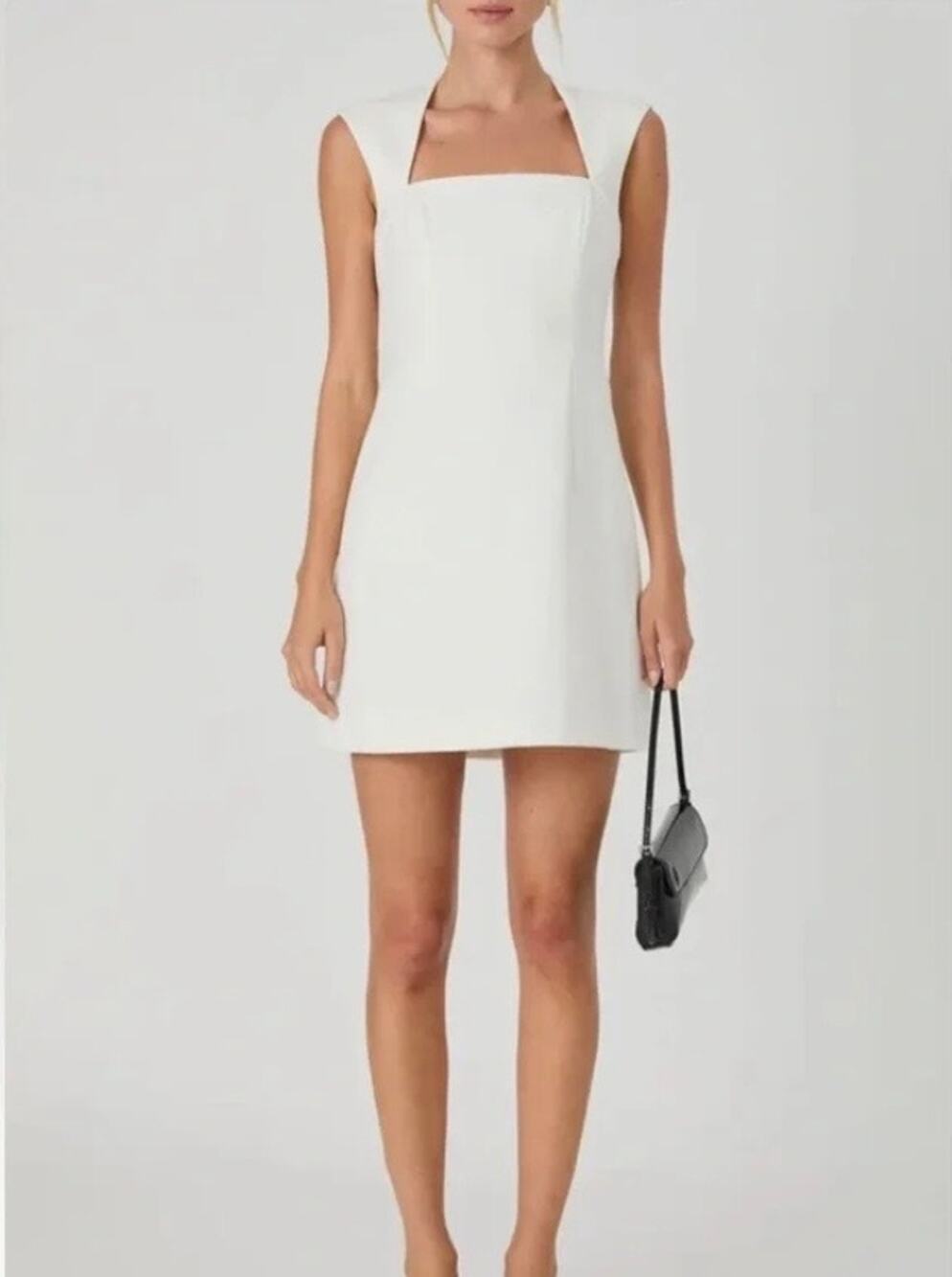 French Connection Ruth Whisper White A-Line Mini Dress SZ 6